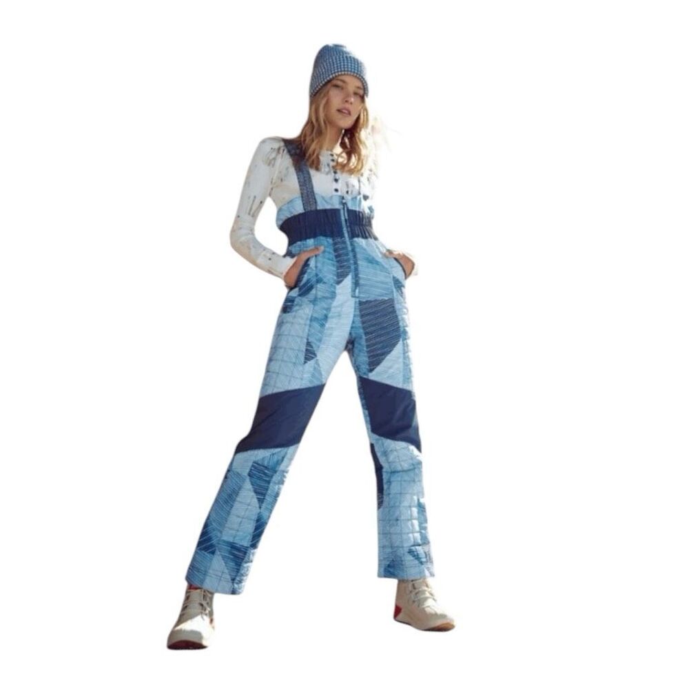 FP Movement by Free People Patterned Blue Ski Jacket